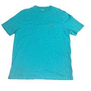 Pendleton Men’s Pocket Tee Medium Light Blue Heathered Short Sleeve
